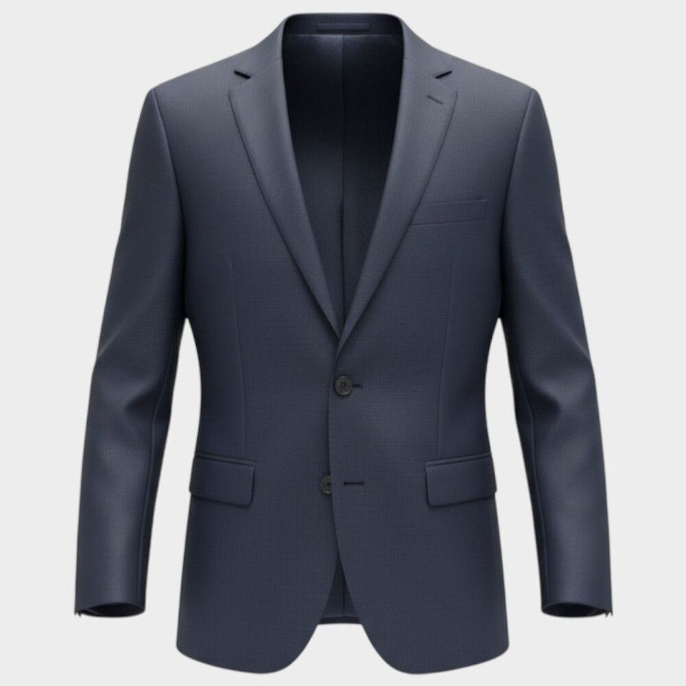 J.CREW THOMPSON Mens Navy Blazer Sport Coat Two Button Suit Jacket 38R Wool